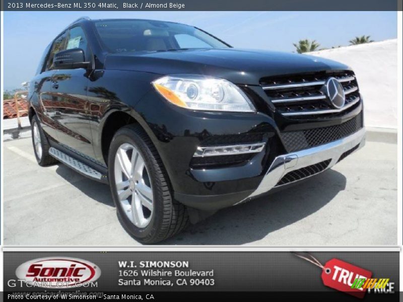 Black / Almond Beige 2013 Mercedes-Benz ML 350 4Matic