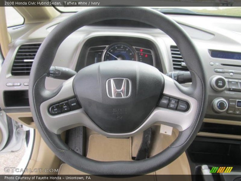 Taffeta White / Ivory 2008 Honda Civic Hybrid Sedan