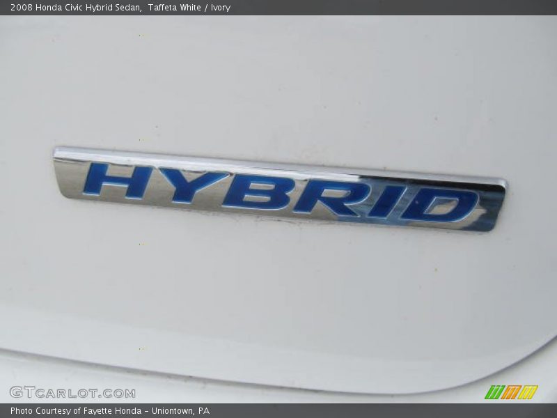 Taffeta White / Ivory 2008 Honda Civic Hybrid Sedan