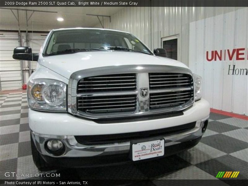 Bright White / Medium Slate Gray 2009 Dodge Ram 2500 SLT Quad Cab