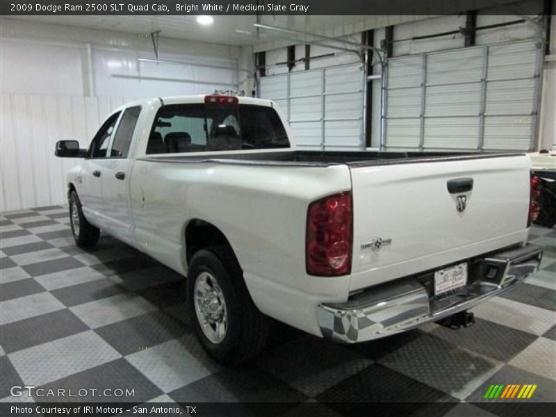 Bright White / Medium Slate Gray 2009 Dodge Ram 2500 SLT Quad Cab