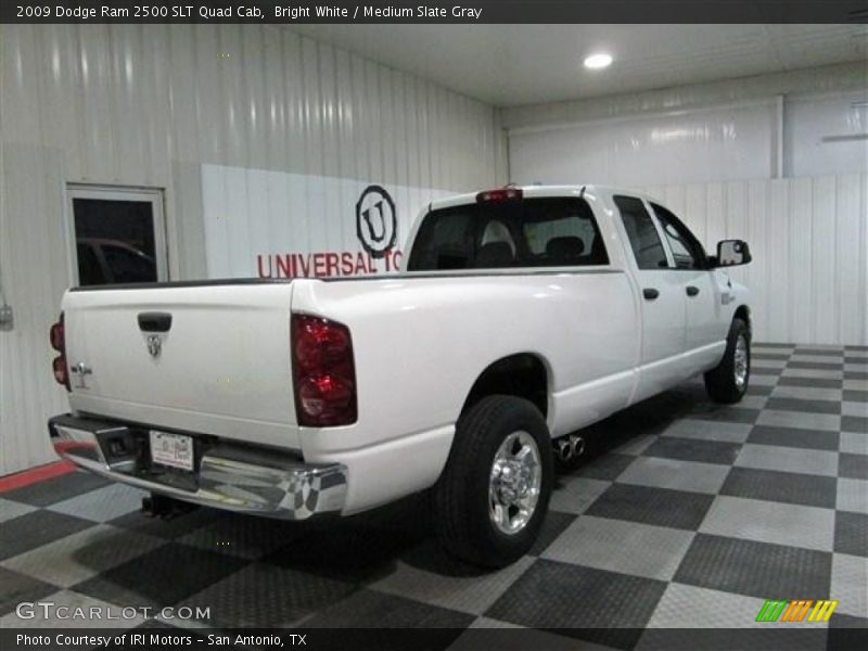 Bright White / Medium Slate Gray 2009 Dodge Ram 2500 SLT Quad Cab