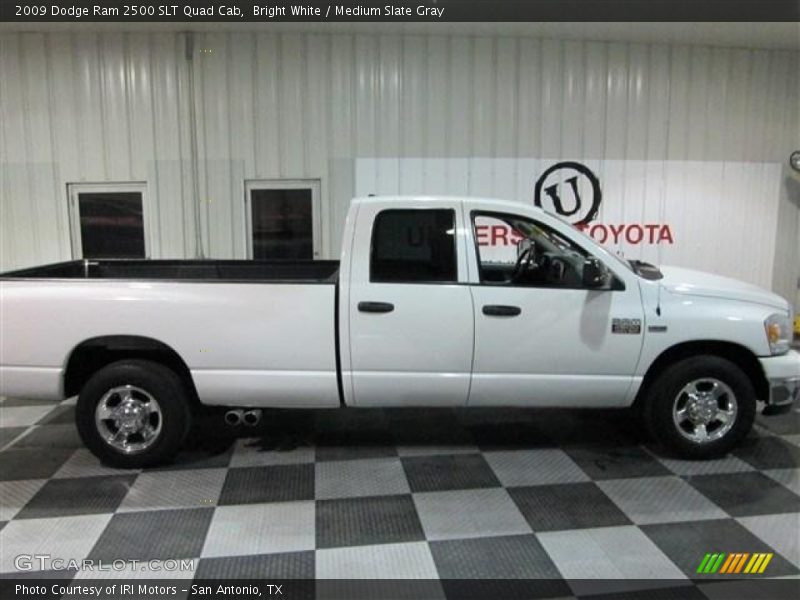 Bright White / Medium Slate Gray 2009 Dodge Ram 2500 SLT Quad Cab