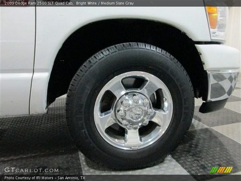 Bright White / Medium Slate Gray 2009 Dodge Ram 2500 SLT Quad Cab