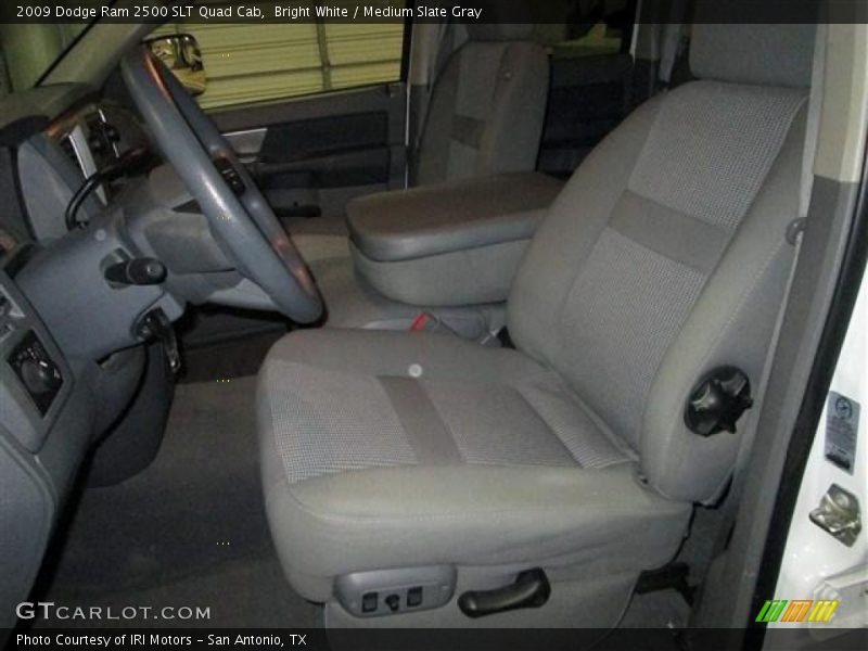 Bright White / Medium Slate Gray 2009 Dodge Ram 2500 SLT Quad Cab