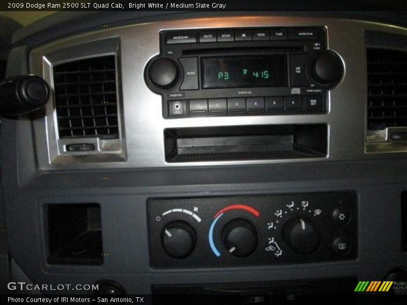 Bright White / Medium Slate Gray 2009 Dodge Ram 2500 SLT Quad Cab