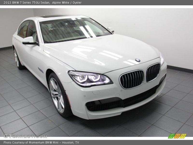 Alpine White / Oyster 2013 BMW 7 Series 750Li Sedan