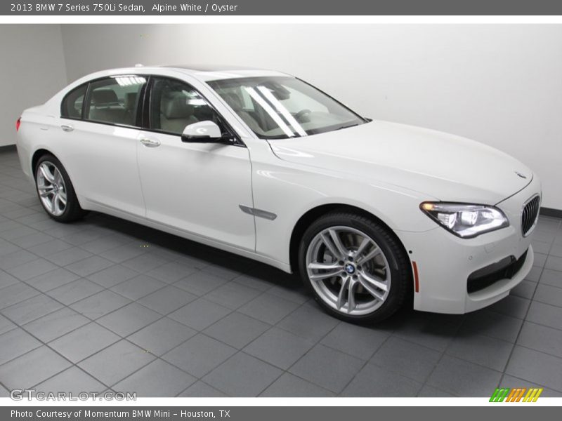 Alpine White / Oyster 2013 BMW 7 Series 750Li Sedan