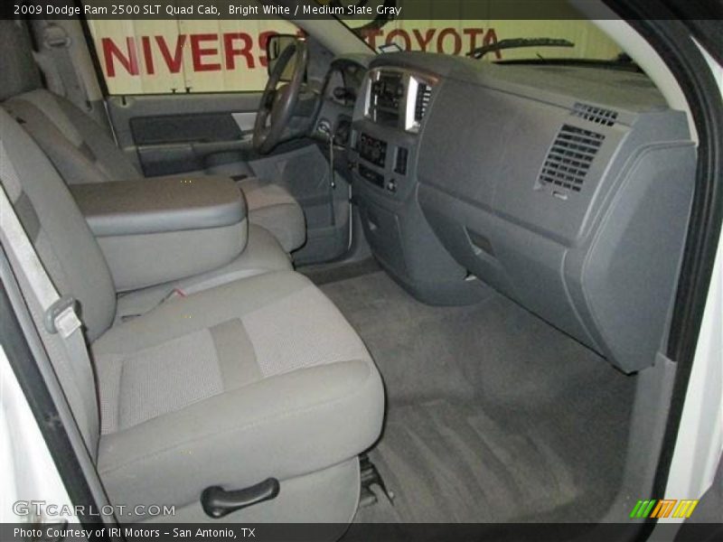 Bright White / Medium Slate Gray 2009 Dodge Ram 2500 SLT Quad Cab