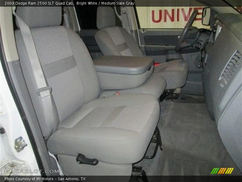 Bright White / Medium Slate Gray 2009 Dodge Ram 2500 SLT Quad Cab