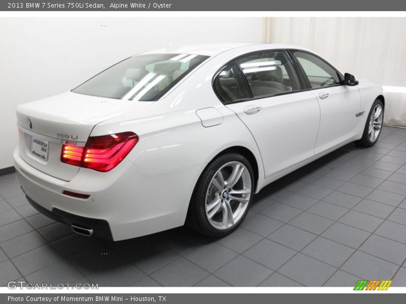 Alpine White / Oyster 2013 BMW 7 Series 750Li Sedan