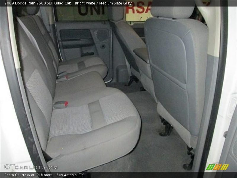 Bright White / Medium Slate Gray 2009 Dodge Ram 2500 SLT Quad Cab