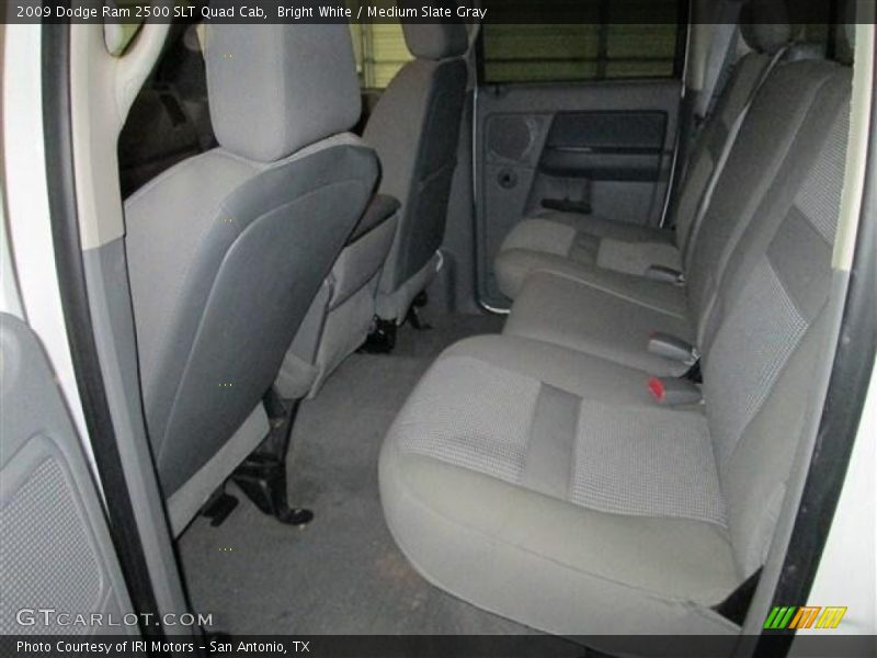 Bright White / Medium Slate Gray 2009 Dodge Ram 2500 SLT Quad Cab