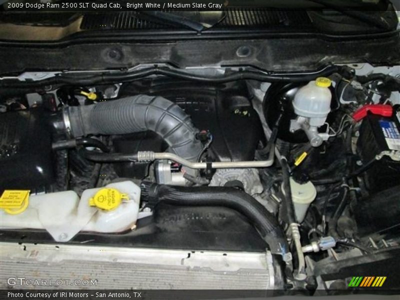 Bright White / Medium Slate Gray 2009 Dodge Ram 2500 SLT Quad Cab