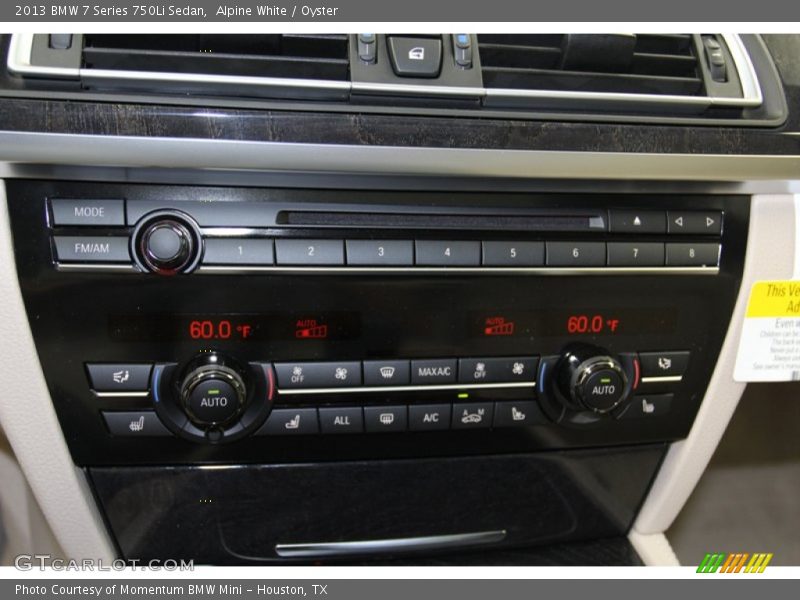 Controls of 2013 7 Series 750Li Sedan