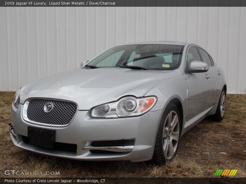 Liquid Silver Metallic / Dove/Charcoal 2009 Jaguar XF Luxury