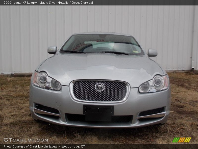 Liquid Silver Metallic / Dove/Charcoal 2009 Jaguar XF Luxury