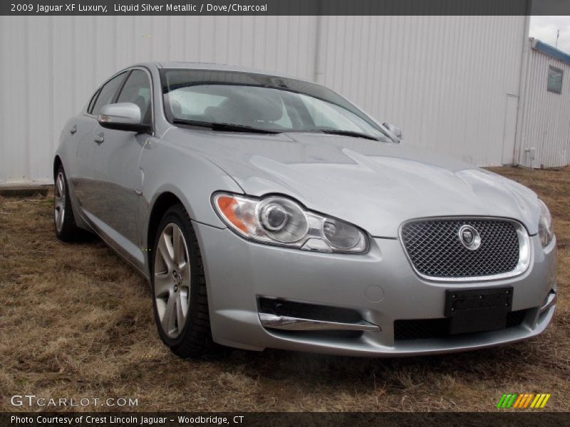 Liquid Silver Metallic / Dove/Charcoal 2009 Jaguar XF Luxury