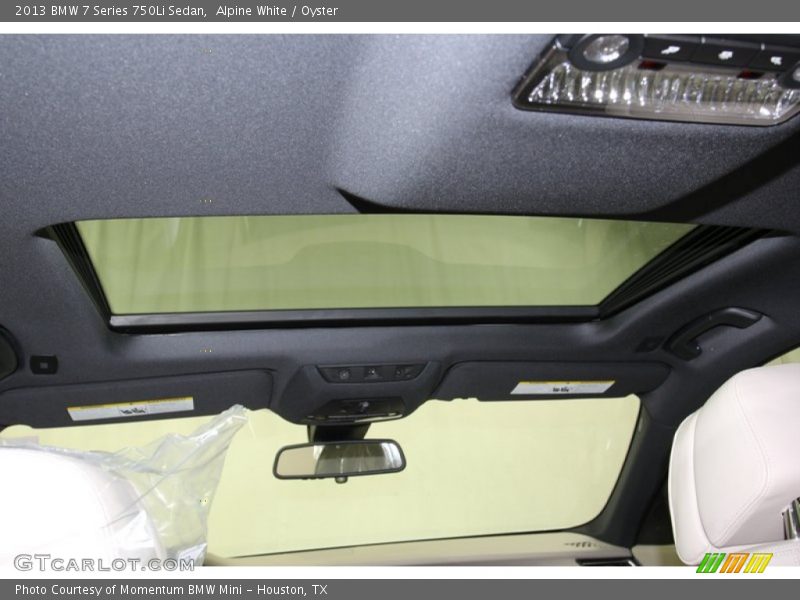 Alpine White / Oyster 2013 BMW 7 Series 750Li Sedan
