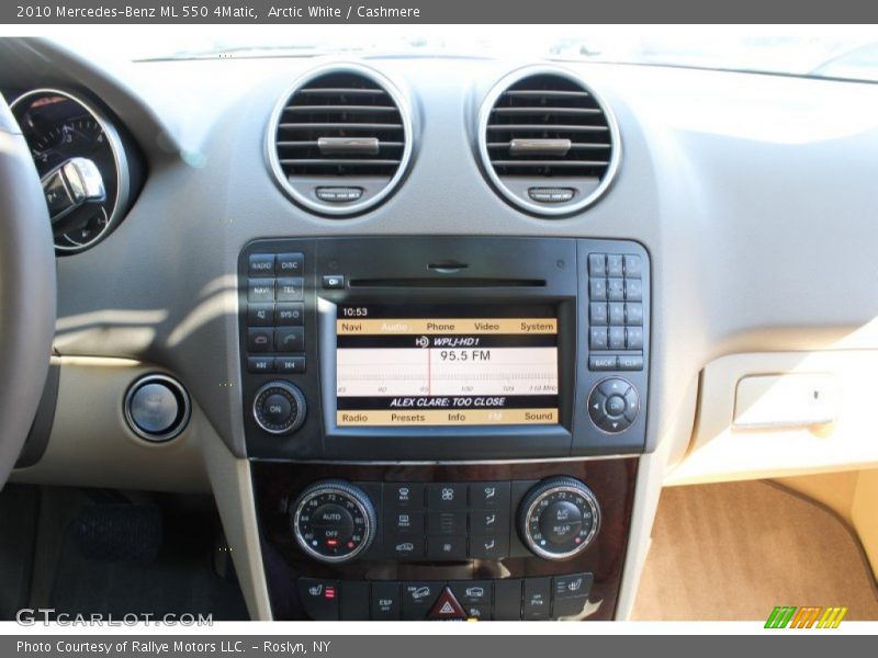 Arctic White / Cashmere 2010 Mercedes-Benz ML 550 4Matic