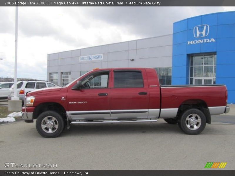 Inferno Red Crystal Pearl / Medium Slate Gray 2006 Dodge Ram 3500 SLT Mega Cab 4x4