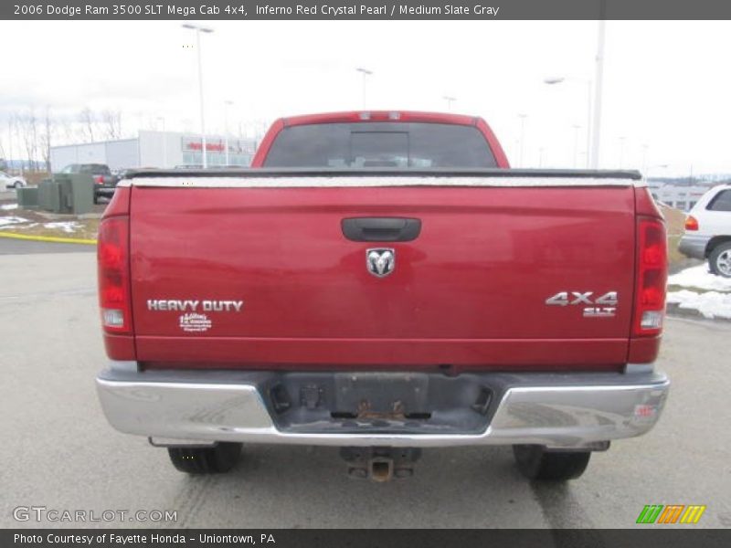 Inferno Red Crystal Pearl / Medium Slate Gray 2006 Dodge Ram 3500 SLT Mega Cab 4x4
