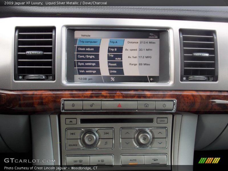 Liquid Silver Metallic / Dove/Charcoal 2009 Jaguar XF Luxury