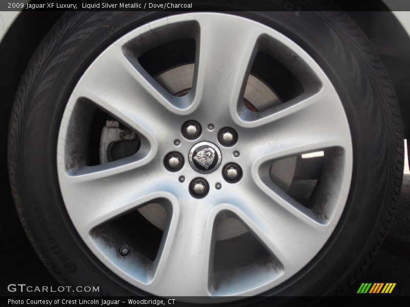 Liquid Silver Metallic / Dove/Charcoal 2009 Jaguar XF Luxury