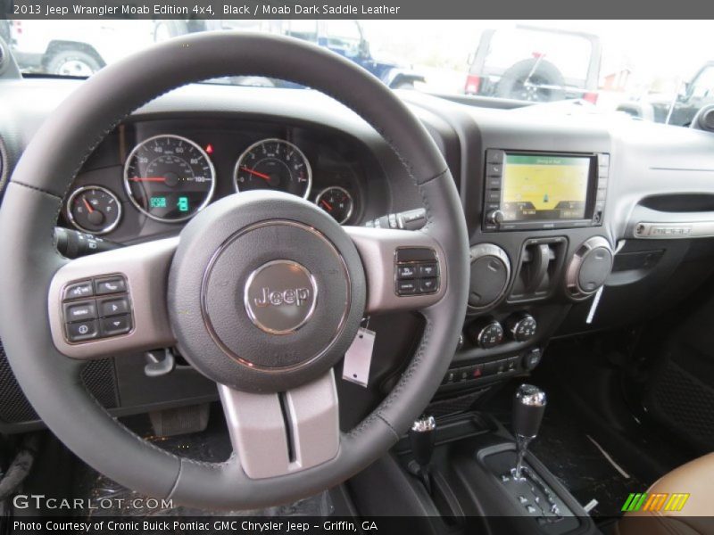 Black / Moab Dark Saddle Leather 2013 Jeep Wrangler Moab Edition 4x4