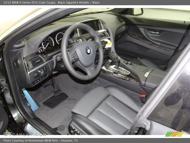 Black Sapphire Metallic / Black 2013 BMW 6 Series 650i Gran Coupe