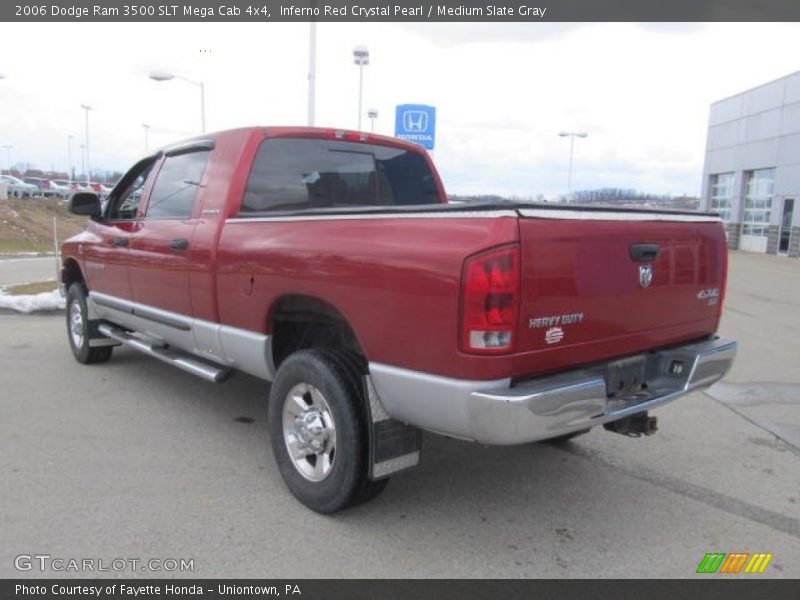  2006 Ram 3500 SLT Mega Cab 4x4 Inferno Red Crystal Pearl