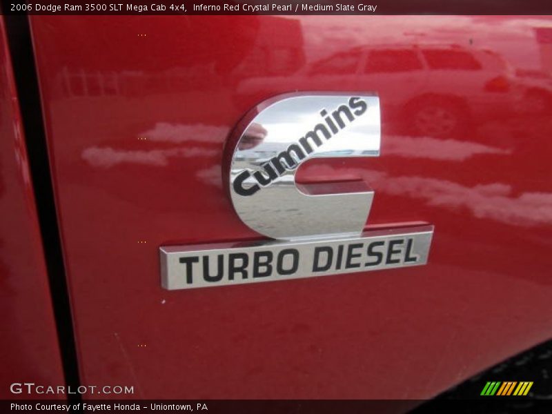 Inferno Red Crystal Pearl / Medium Slate Gray 2006 Dodge Ram 3500 SLT Mega Cab 4x4