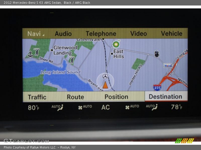Navigation of 2012 S 63 AMG Sedan