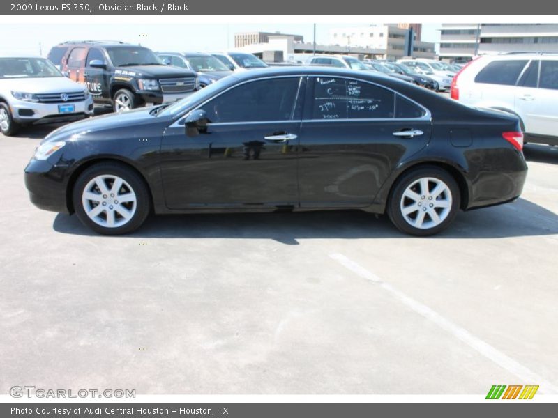 Obsidian Black / Black 2009 Lexus ES 350