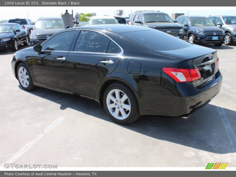 Obsidian Black / Black 2009 Lexus ES 350