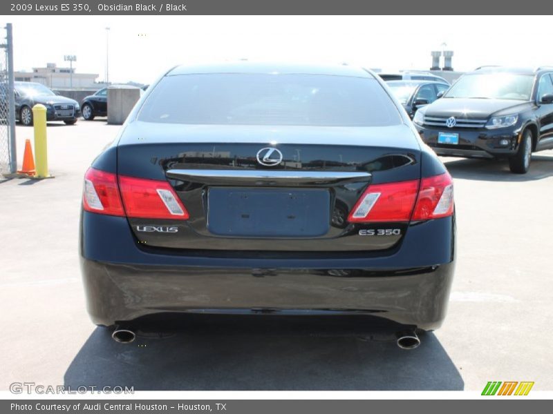 Obsidian Black / Black 2009 Lexus ES 350