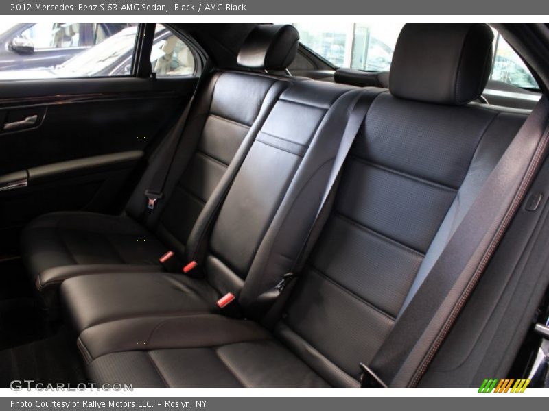 Rear Seat of 2012 S 63 AMG Sedan