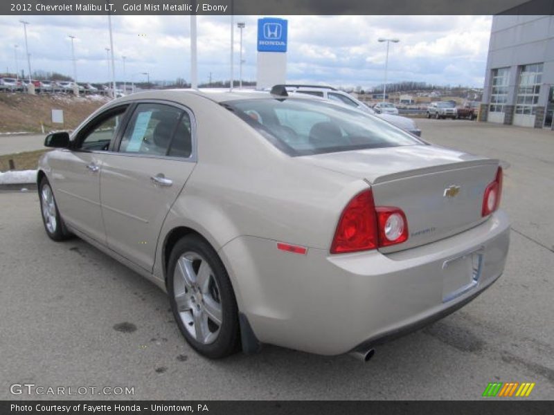 Gold Mist Metallic / Ebony 2012 Chevrolet Malibu LT