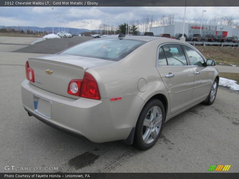 Gold Mist Metallic / Ebony 2012 Chevrolet Malibu LT