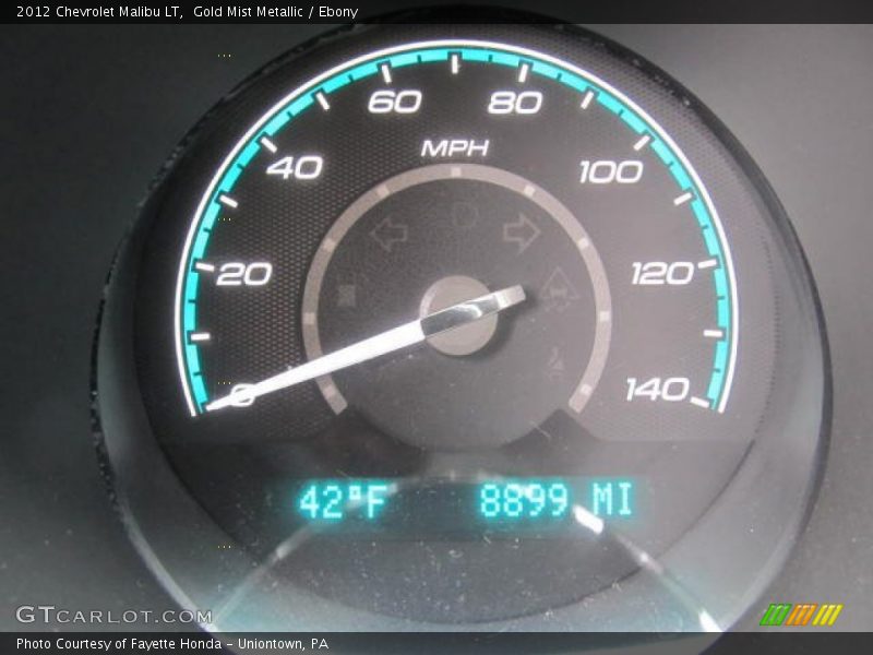 Gold Mist Metallic / Ebony 2012 Chevrolet Malibu LT