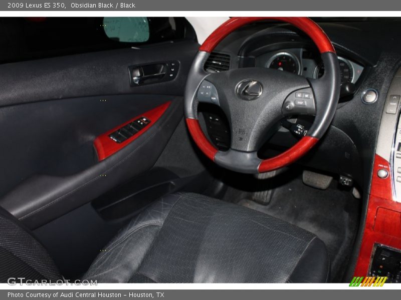 Obsidian Black / Black 2009 Lexus ES 350