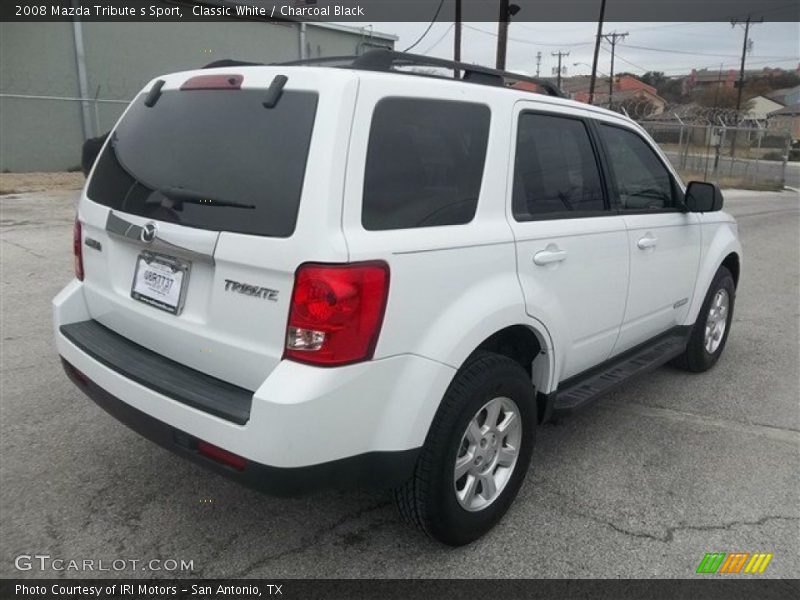 Classic White / Charcoal Black 2008 Mazda Tribute s Sport