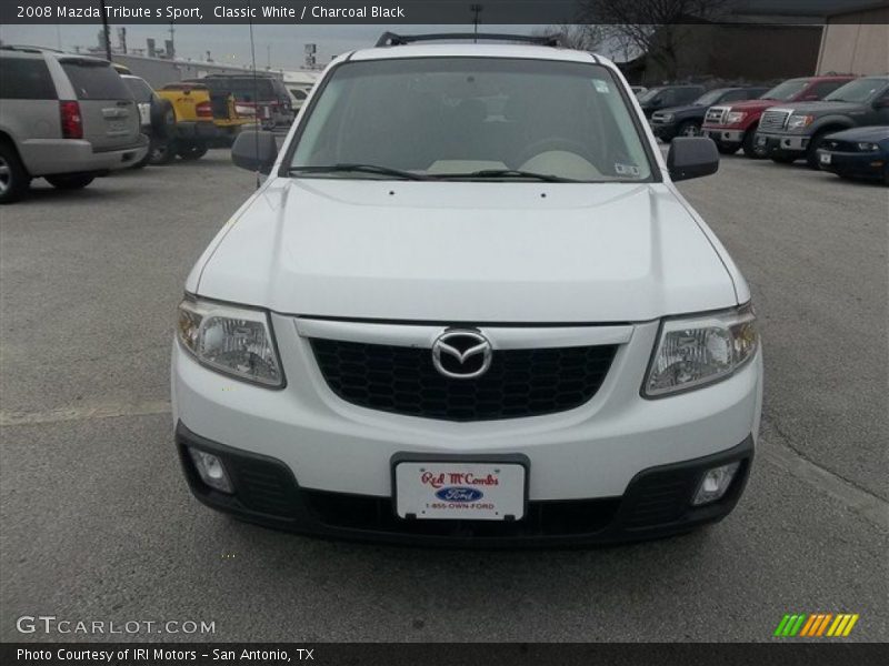 Classic White / Charcoal Black 2008 Mazda Tribute s Sport