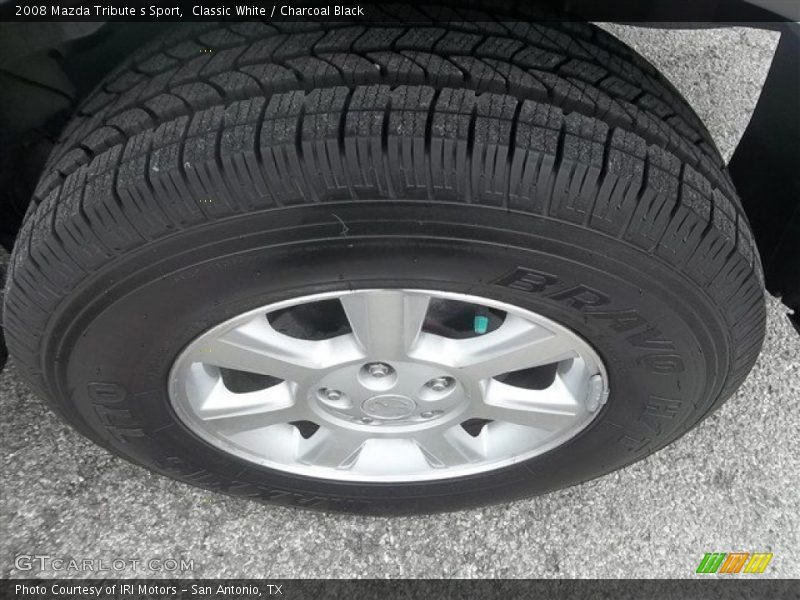 Classic White / Charcoal Black 2008 Mazda Tribute s Sport