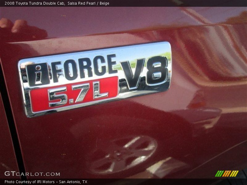 Salsa Red Pearl / Beige 2008 Toyota Tundra Double Cab