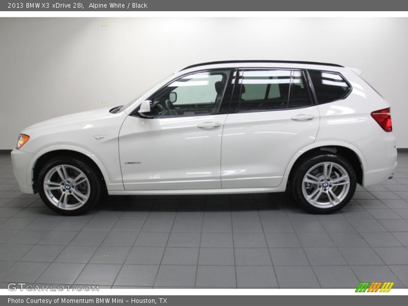 Alpine White / Black 2013 BMW X3 xDrive 28i