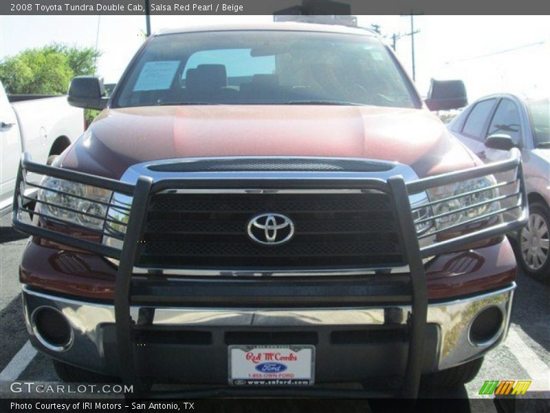 Salsa Red Pearl / Beige 2008 Toyota Tundra Double Cab