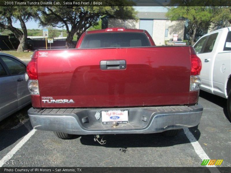 Salsa Red Pearl / Beige 2008 Toyota Tundra Double Cab