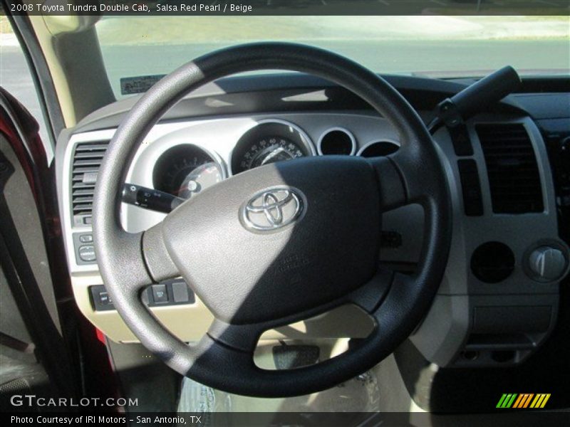 Salsa Red Pearl / Beige 2008 Toyota Tundra Double Cab