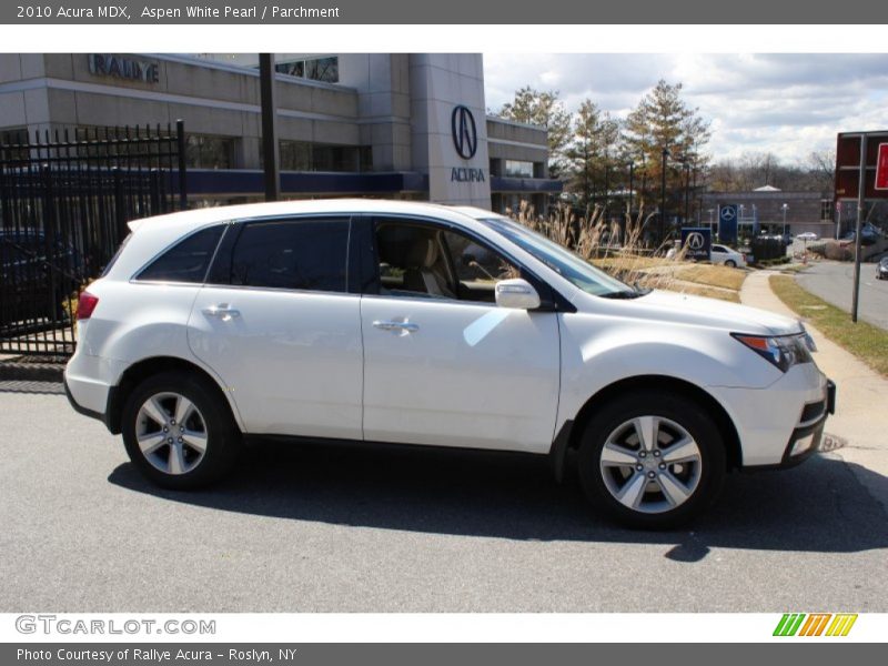 Aspen White Pearl / Parchment 2010 Acura MDX